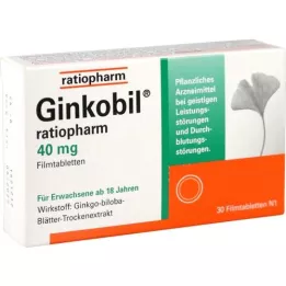 GINKOBIL-ratiopharm 40 mg filmtabletta, 30 db