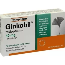 GINKOBIL-ratiopharm 40 mg filmtabletta, 60 db