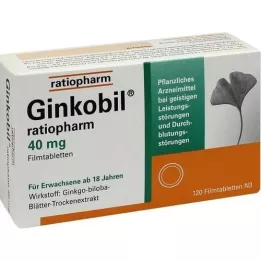 GINKOBIL-ratiopharm 40 mg filmtabletta, 120 db