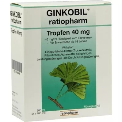 GINKOBIL-ratiopharm cseppek 40 mg, 200 ml