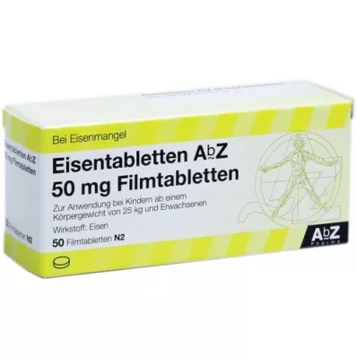 EISENTABLETTEN AbZ 50 mg filmtabletta, 50 db