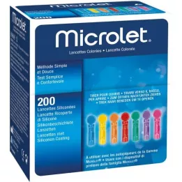 MICROLET Lándzsák színes, 200 db