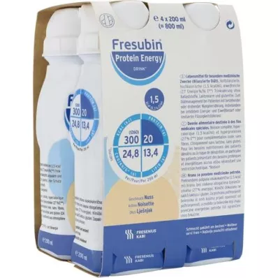 FRESUBIN PROTEIN Energia DRINK Dió italos palack, 4X200 ml
