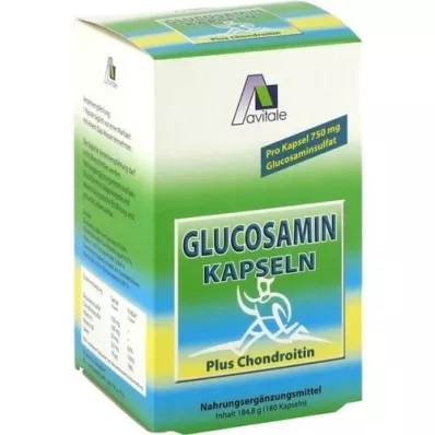 GLUCOSAMIN 750 mg+chondroitin 100 mg kapszula, 180 db