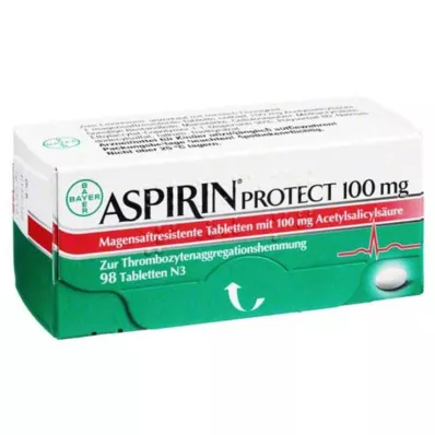 ASPIRIN Protect 100 mg bélsavmentes bevont tabletta, 98 db