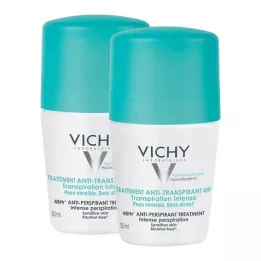 VICHY DEO Roll-on izzadásgátló 48 órás ikercsomag, 2X50 ml