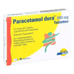 PARACETAMOL dura 500 mg-os tabletta, 10 db