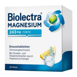 BIOLECTRA Magnézium 243 mg forte Lemon Br. tbl, 20 db