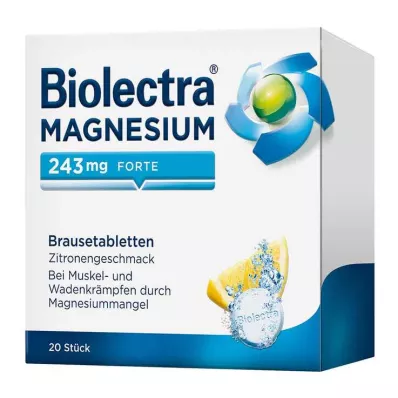 BIOLECTRA Magnézium 243 mg forte Lemon Br. tbl, 20 db BIOLECTRA Magnézium 243 mg forte Lemon Br. tbl, 20 db