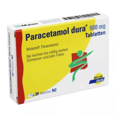 PARACETAMOL dura 500 mg-os tabletta, 20 db