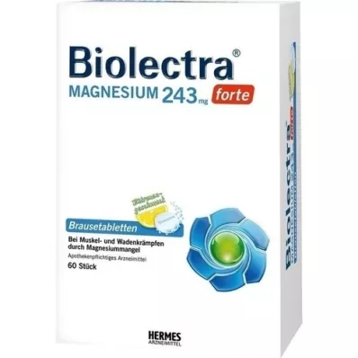 BIOLECTRA Magnézium 243 mg forte Lemon Br. tbl, 60 db