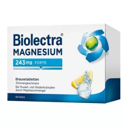 BIOLECTRA Magnézium 243 mg forte Lemon Br. tbl, 60 db