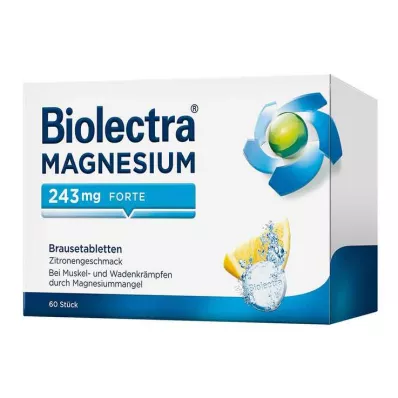 BIOLECTRA Magnézium 243 mg forte Lemon Br. tbl, 60 db