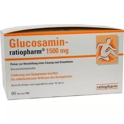 GLUCOSAMIN-RATIOPHARM 1500 mg Plv.z.H.e.L.z.L.z.Einn., 90 db