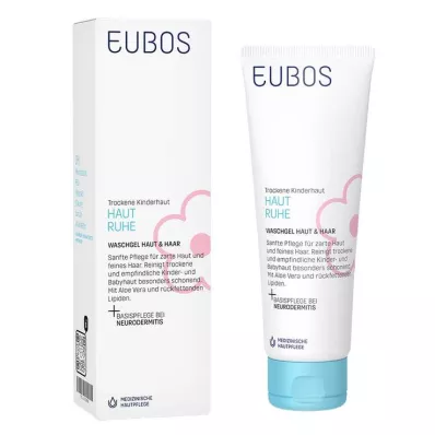 EUBOS KINDER Bőrpihentető mosógél, 125 ml