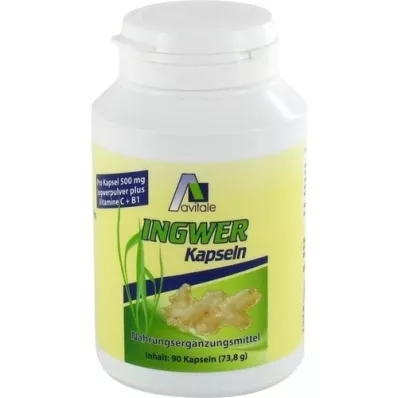 INGWER 500 mg-os kapszula+ B1+C-vitamin, 90 db