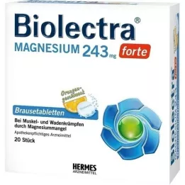 BIOLECTRA Magnézium 243 mg forte narancs pezsgőtabletta, 20 db