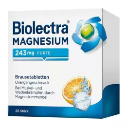 BIOLECTRA Magnézium 243 mg forte narancs pezsgőtabletta, 20 db