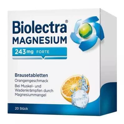 BIOLECTRA Magnézium 243 mg forte narancs pezsgőtabletta, 20 db