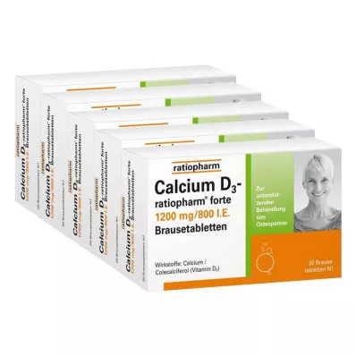 CALCIUM D3-ratiopharm forte pezsgőtabletta, 100 db