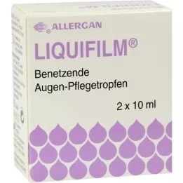 LIQUIFILM Nedvesítő szemápoló csepp, 2X10 ml
