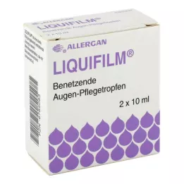 LIQUIFILM Nedvesítő szemápoló csepp, 2X10 ml