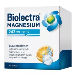 BIOLECTRA Magnézium 243 mg forte narancs pezsgőtabletta, 40 db
