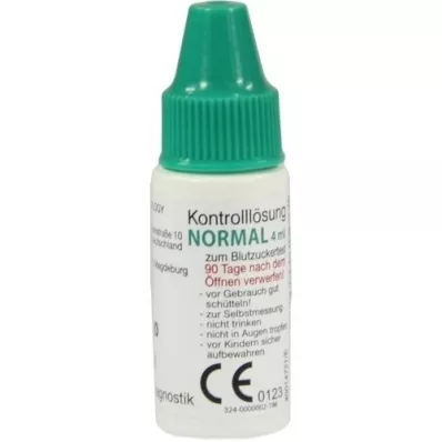 GLUCO TEST Plusz kontroll oldat normál, 4 ml