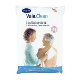 VALACLEAN puha, eldobható mosókesztyű, 15 db