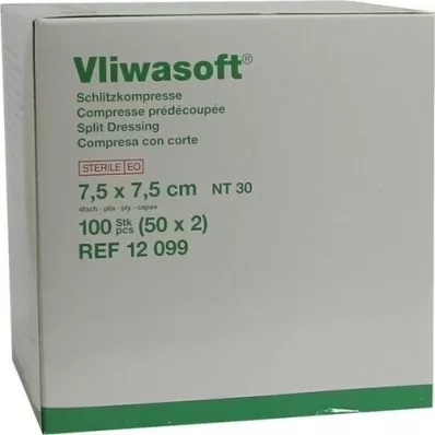 VLIWASOFT 7,5x7,5 cm-es, steril, 4 l., 50X2 db