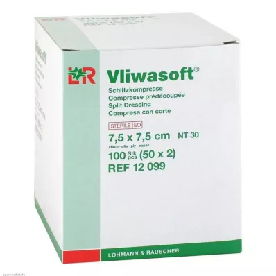 VLIWASOFT 7,5x7,5 cm-es, steril, 4 l., 50X2 db