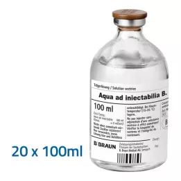 AQUA AD injectabilia oldat injekcióhoz, 20X100 ml