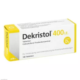 DEKRISTOL 400 I.E. tabletta, 100 db