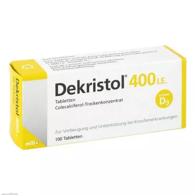 DEKRISTOL 400 I.E. tabletta, 100 db