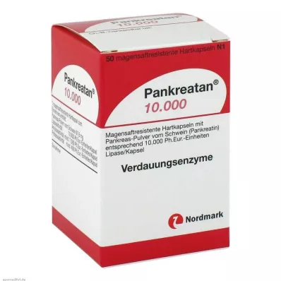 PANKREATAN 10 000 bélsavval bevont kemény kapszula, 50 db