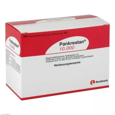 PANKREATAN 10 000 bélsavval bevont kemény kapszula, 200 db PANKREATAN 10 000 bélsavval bevont kemény kapszula, 200 db