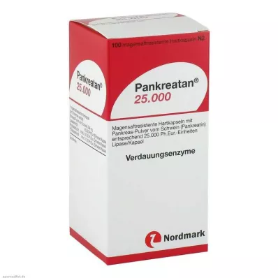 Pankreatan 25 000 gyomornedv-ellenálló kapszula, 100 db