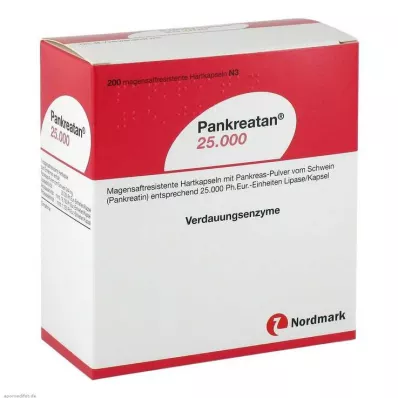 PANKREATAN 25 000 bélsavval bevont kemény kapszula, 200 db