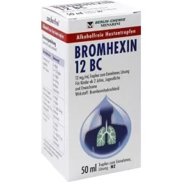 BROMHEXIN 12 BC Szájon át adható cseppek, 50 ml