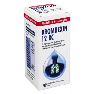 BROMHEXIN 12 BC Szájon át adható cseppek, 50 ml BROMHEXIN 12 BC Szájon át adható cseppek, 50 ml