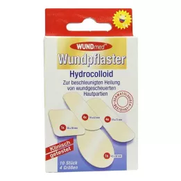 WUNDPFLASTER Hidrokolloid 4 méret, 10 db