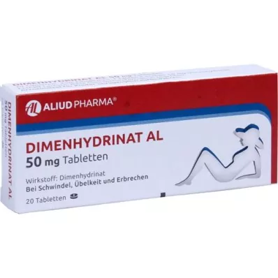 DIMENHYDRINAT AL 50 mg-os tabletta, 20 db