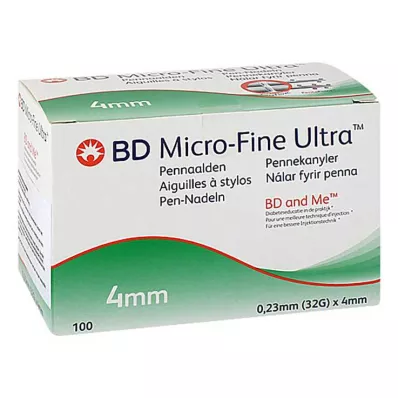 BD Micro-Fine + 4 mm-es tűk 0,23x4 mm, 100 db BD Micro-Fine + 4 mm-es tűk 0,23x4 mm, 100 db
