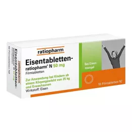 EISENTABLETTEN-ratiopharm N 50 mg filmtabletta, 50 db