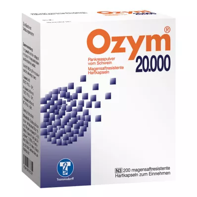 OZYM 20 000 kemény kapszula bélsavmentes bevonattal, 200 db OZYM 20 000 kemény kapszula bélsavmentes bevonattal, 200 db