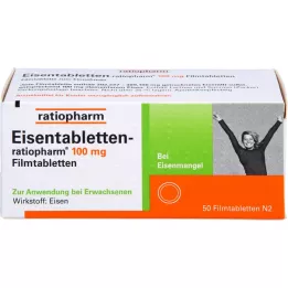 EISENTABLETTEN-ratiopharm 100 mg filmtabletta, 50 db