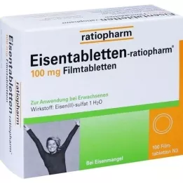 EISENTABLETTEN-ratiopharm 100 mg filmtabletta, 100 db