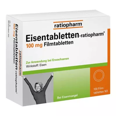 EISENTABLETTEN-ratiopharm 100 mg filmtabletta, 100 db EISENTABLETTEN-ratiopharm 100 mg filmtabletta, 100 db