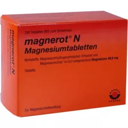 MAGNEROT N Magnézium tabletta, 200 db