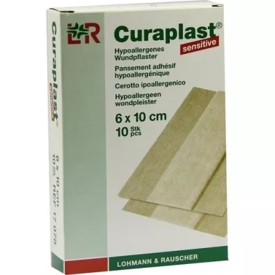 CURAPLAST Sebkötszer érzékeny 6x10 cm 1 m, 10 db